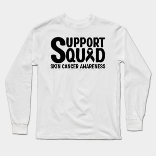 Support Squad Skin Cancer Awareness Long Sleeve T-Shirt